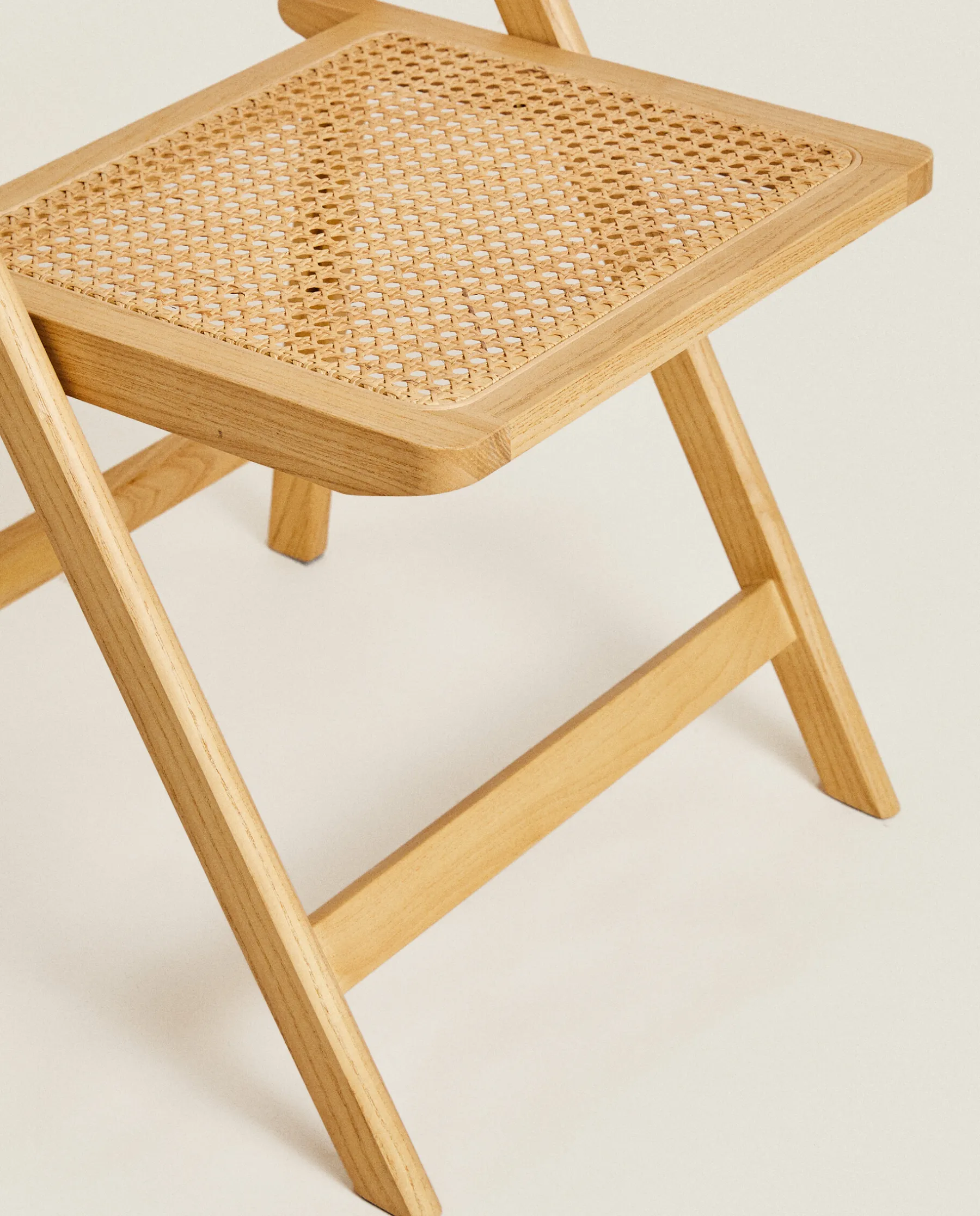 ZARA Home Rattan And Wood Folding Chair