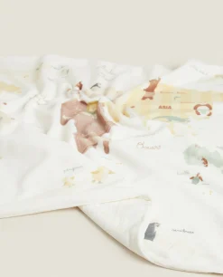 ZARA Home Reversible World Map Blanket