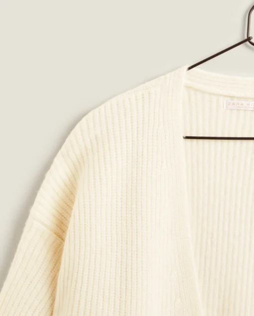 ZARA Home Ribbed Cashmere Jacket