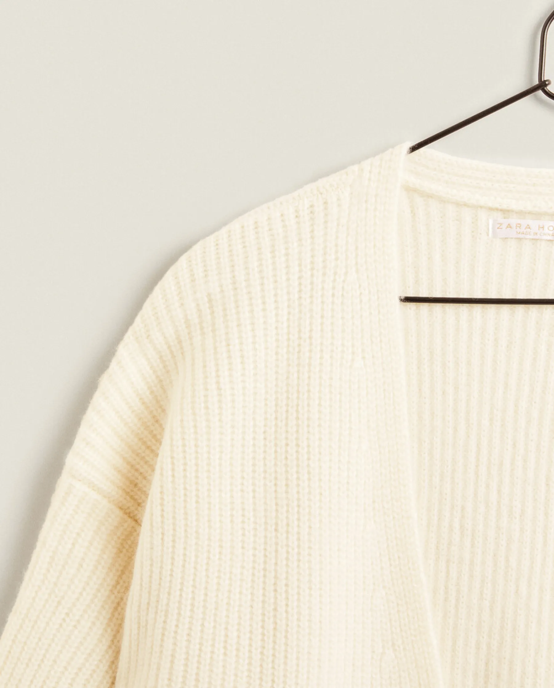 ZARA Home Ribbed Cashmere Jacket