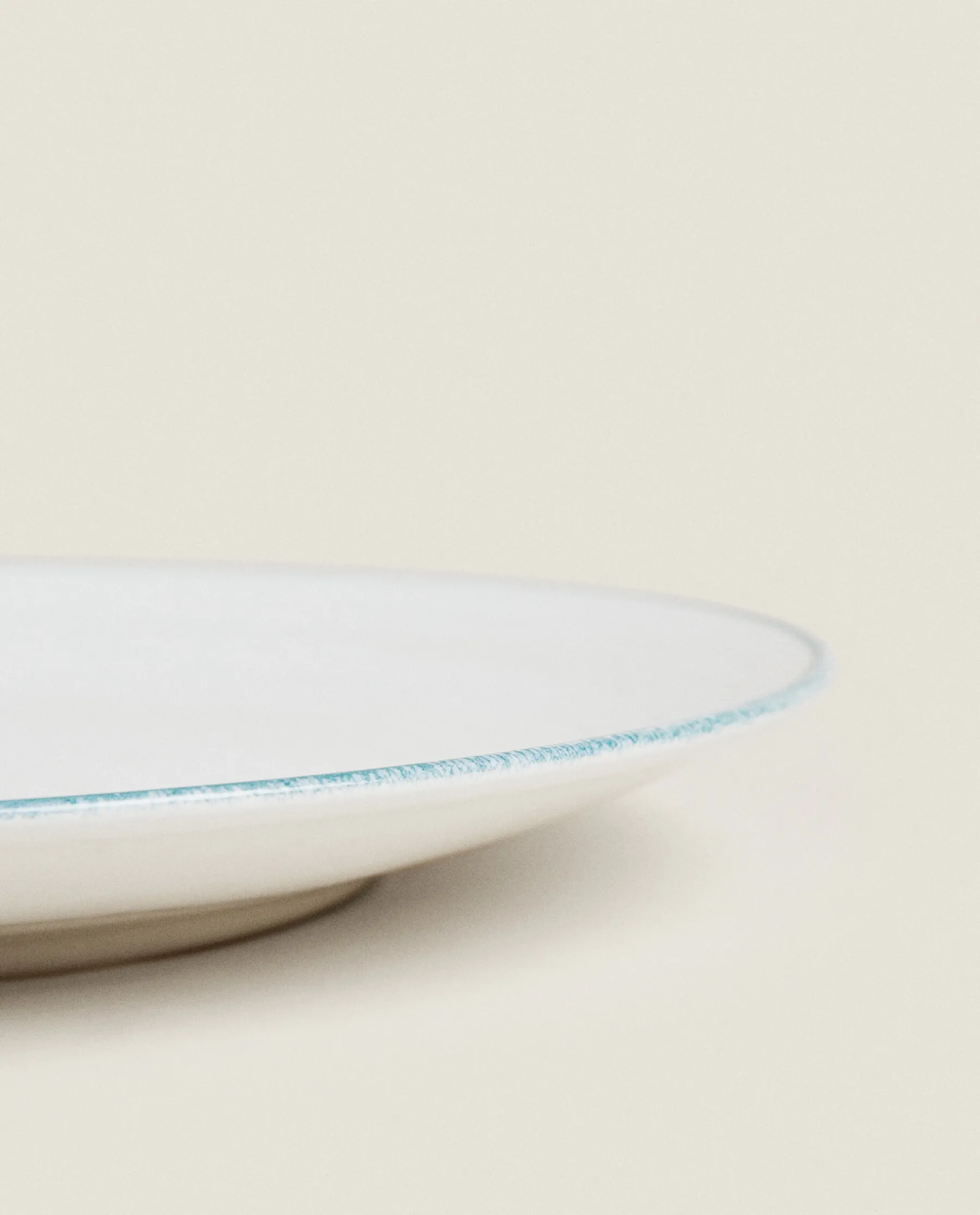 ZARA Home Rim Detail Dinner Plate