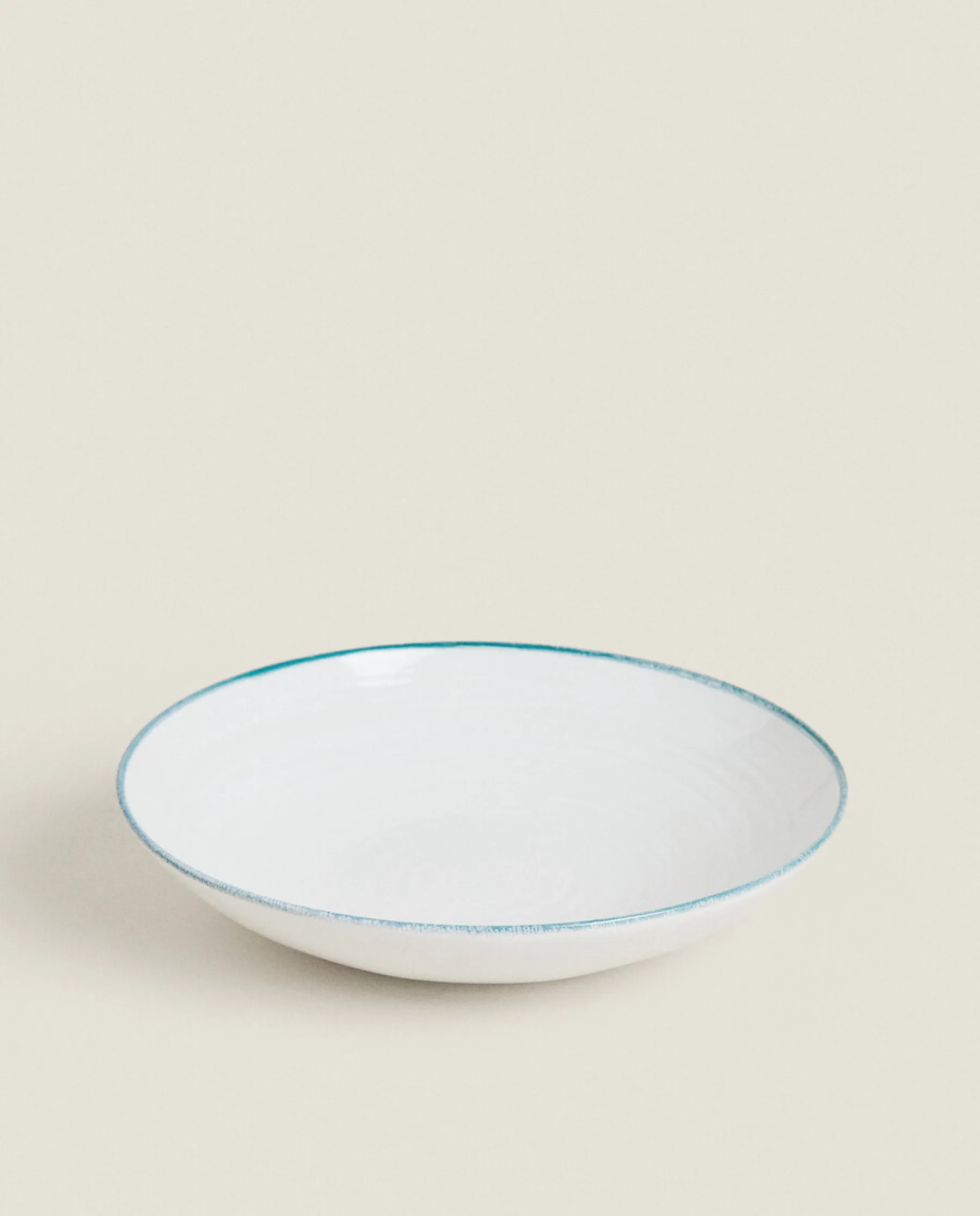 ZARA Home Rim Detail Soup Plate