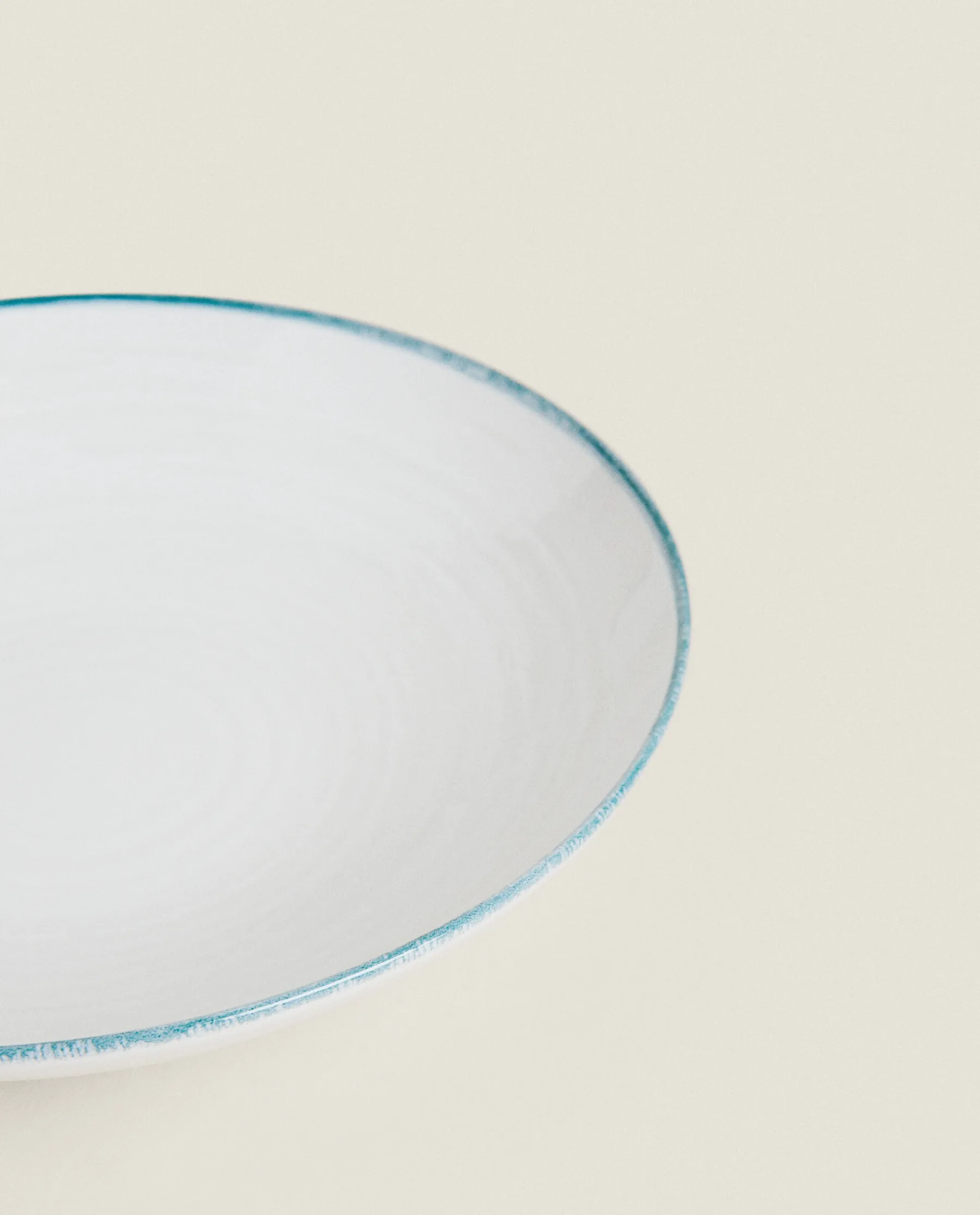 ZARA Home Rim Detail Soup Plate