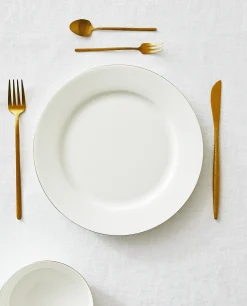 ZARA Home Rimmed Bone China Dinner Plate