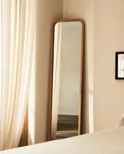 ZARA Home Round Full-Length Mirror With Frame