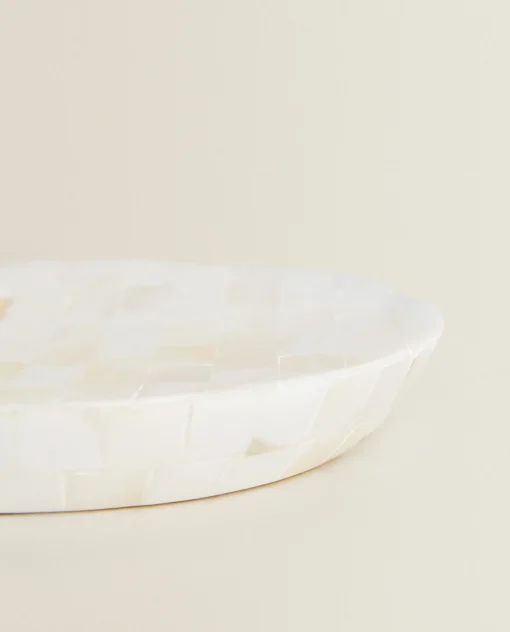 ZARA Home Round Mother-Of-Pearl Soap Dish