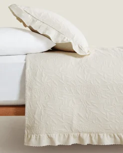 ZARA Home Ruffle Trim Bedspread