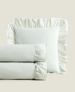 ZARA Home Ruffle Trim Bedspread