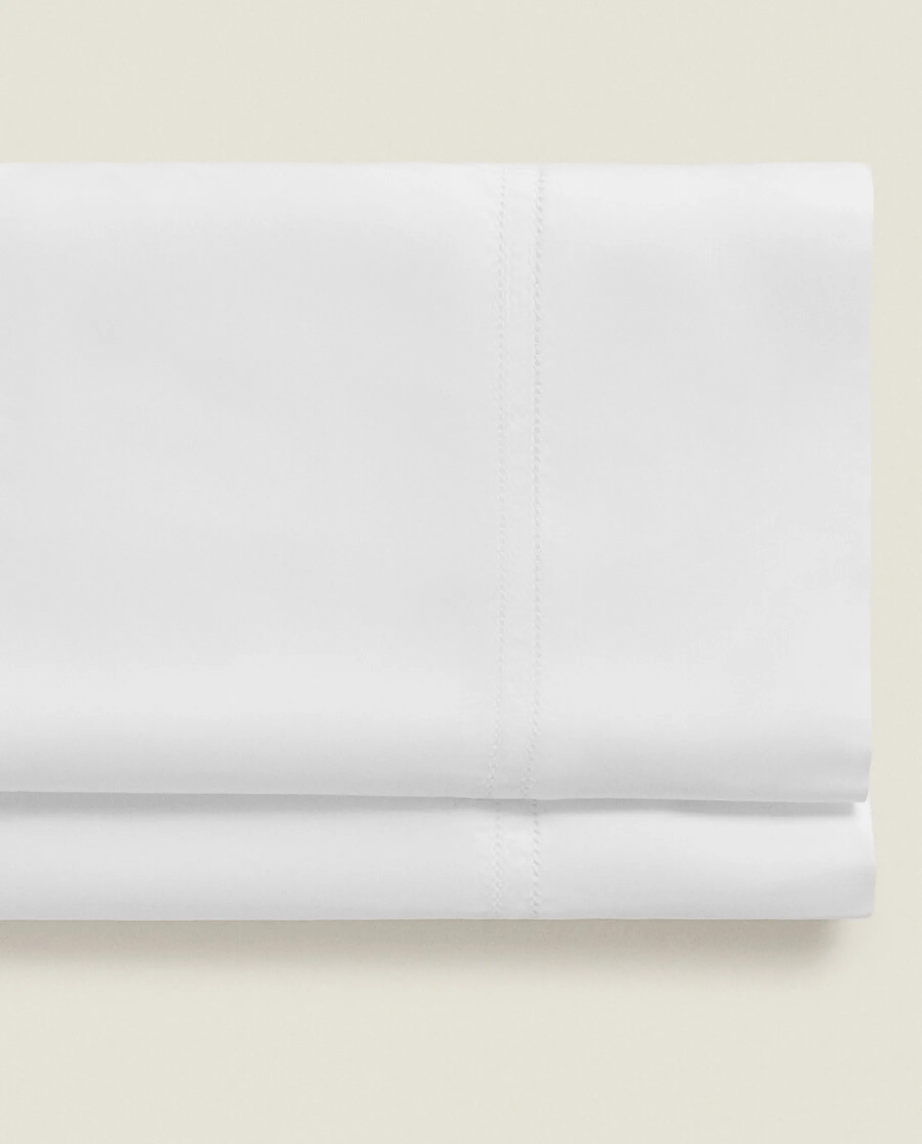 ZARA Home Sateen Flat Sheet With Double Hemstitching