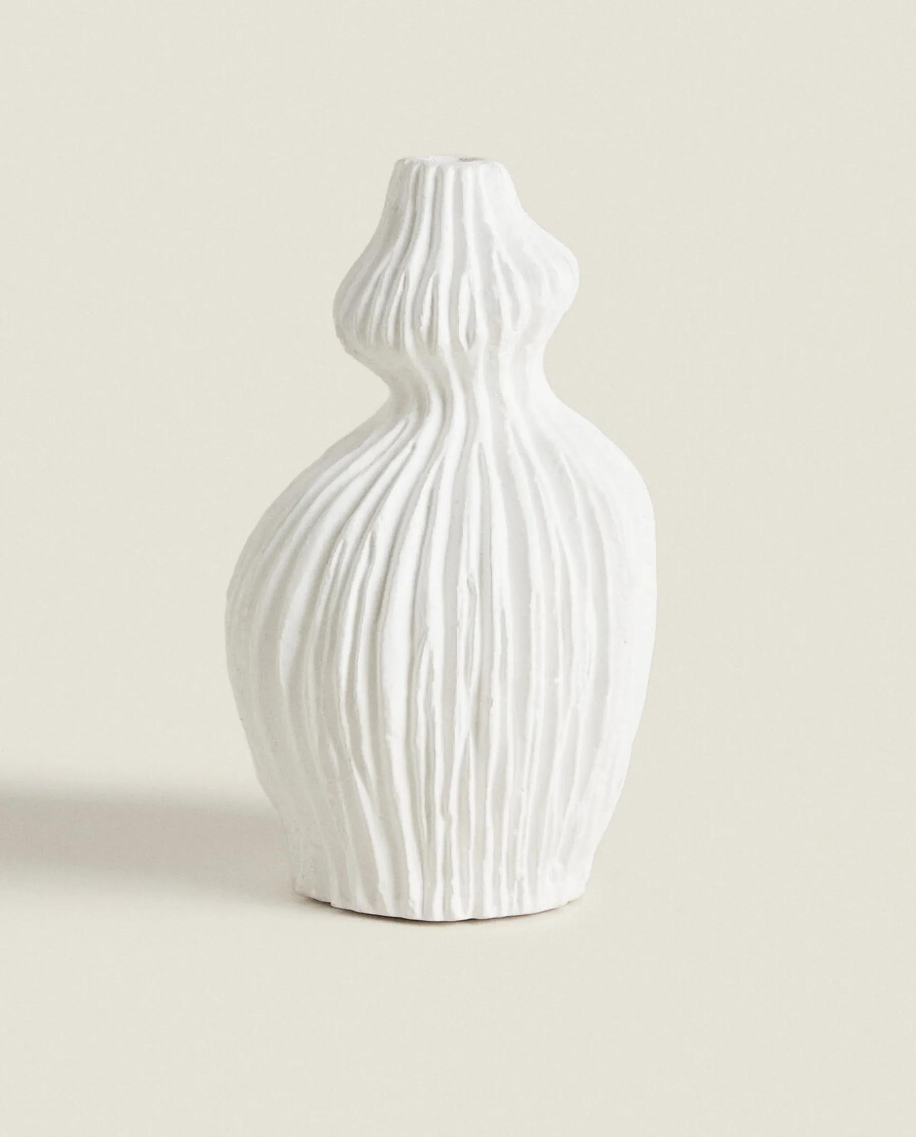 ZARA Home Scored Clay Vase