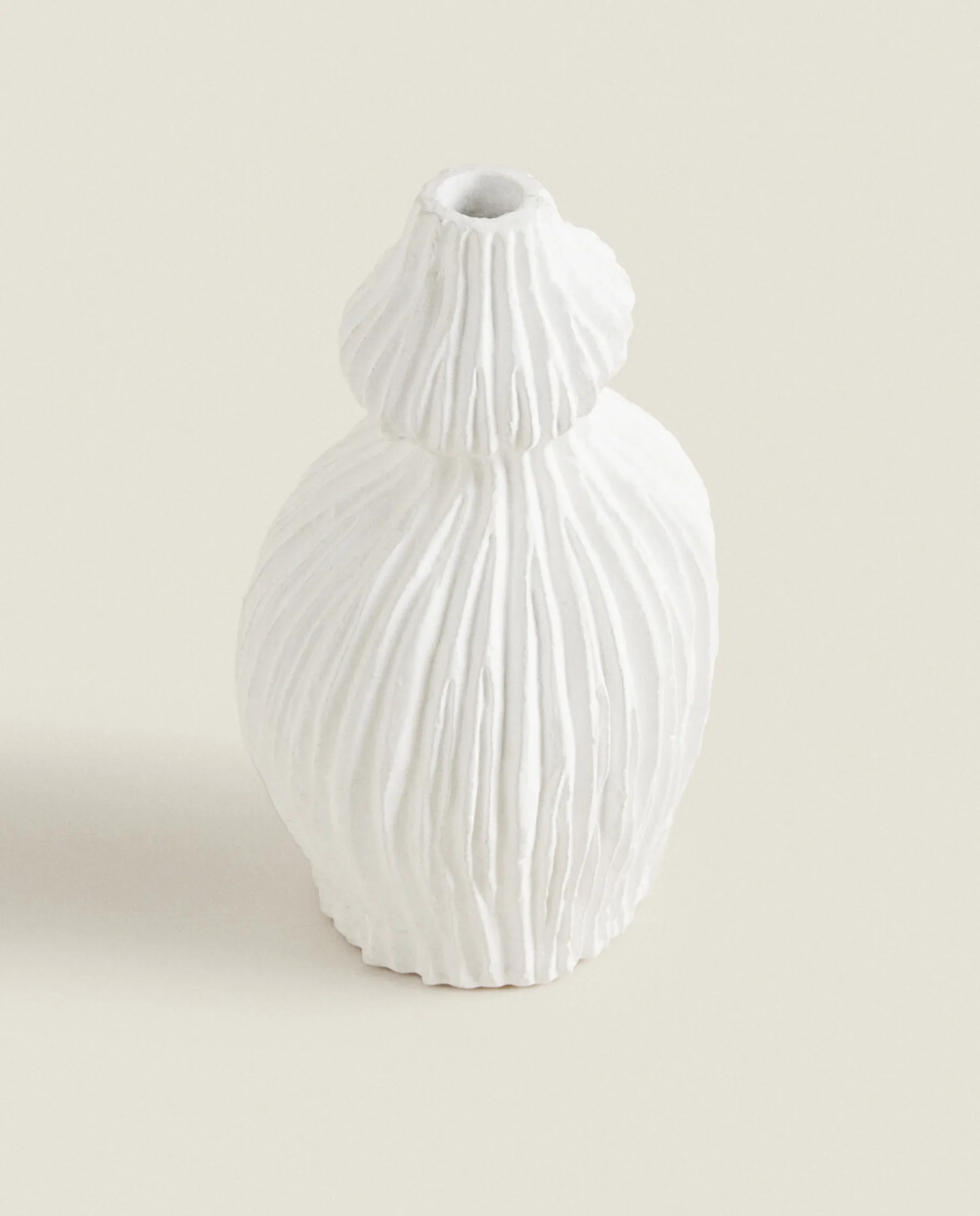 ZARA Home Scored Clay Vase
