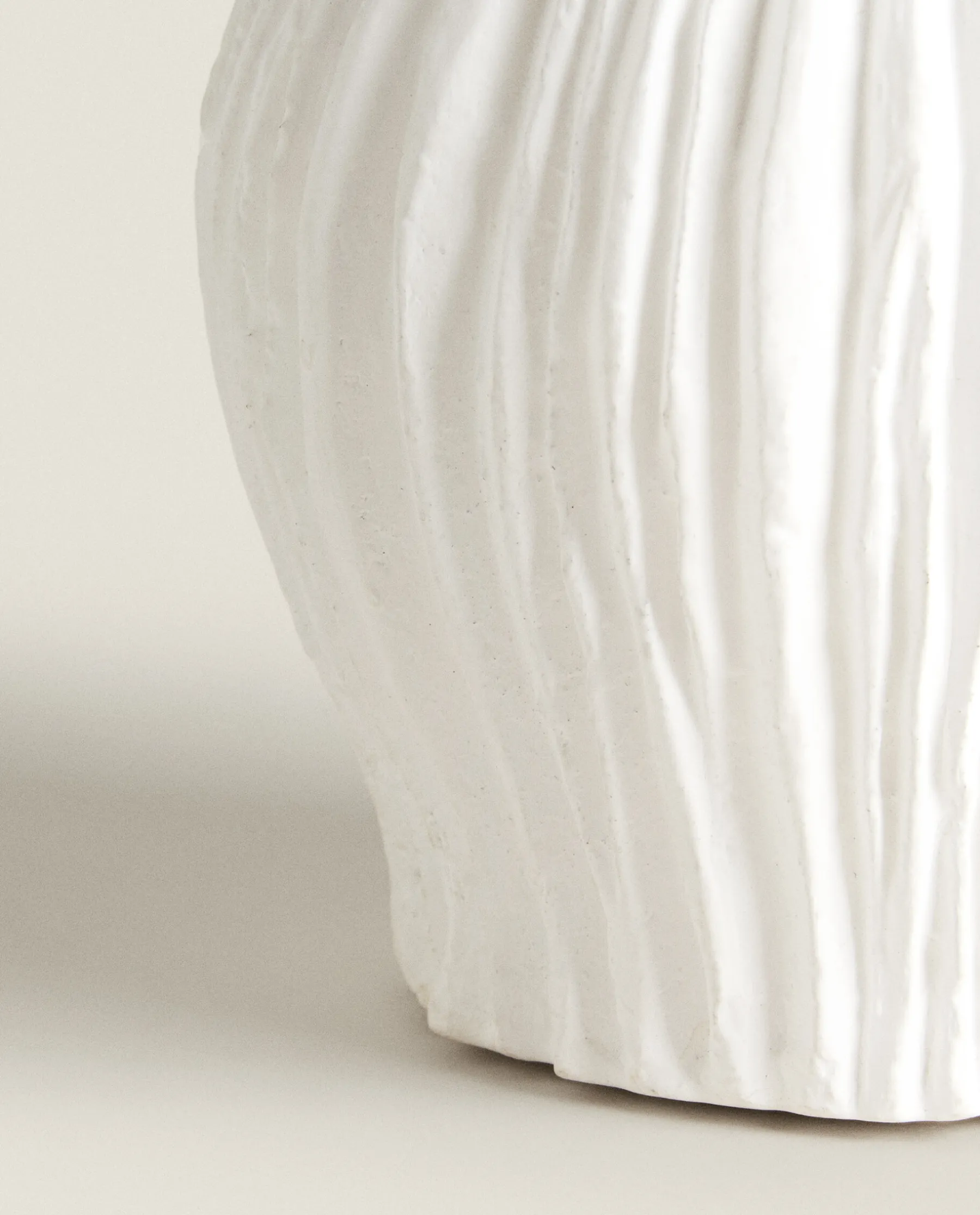 ZARA Home Scored Clay Vase