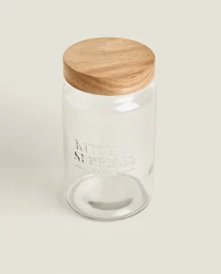 ZARA Home Screw Top Glass Jar
