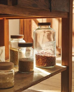 ZARA Home Screw Top Glass Jar