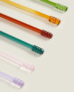 ZARA Home Set Of Borosilicate Glass Dessert Spoons