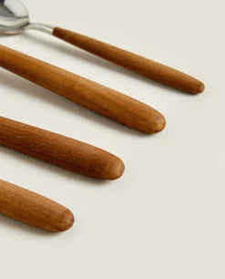 ZARA Home Set Of Maple Cutlery