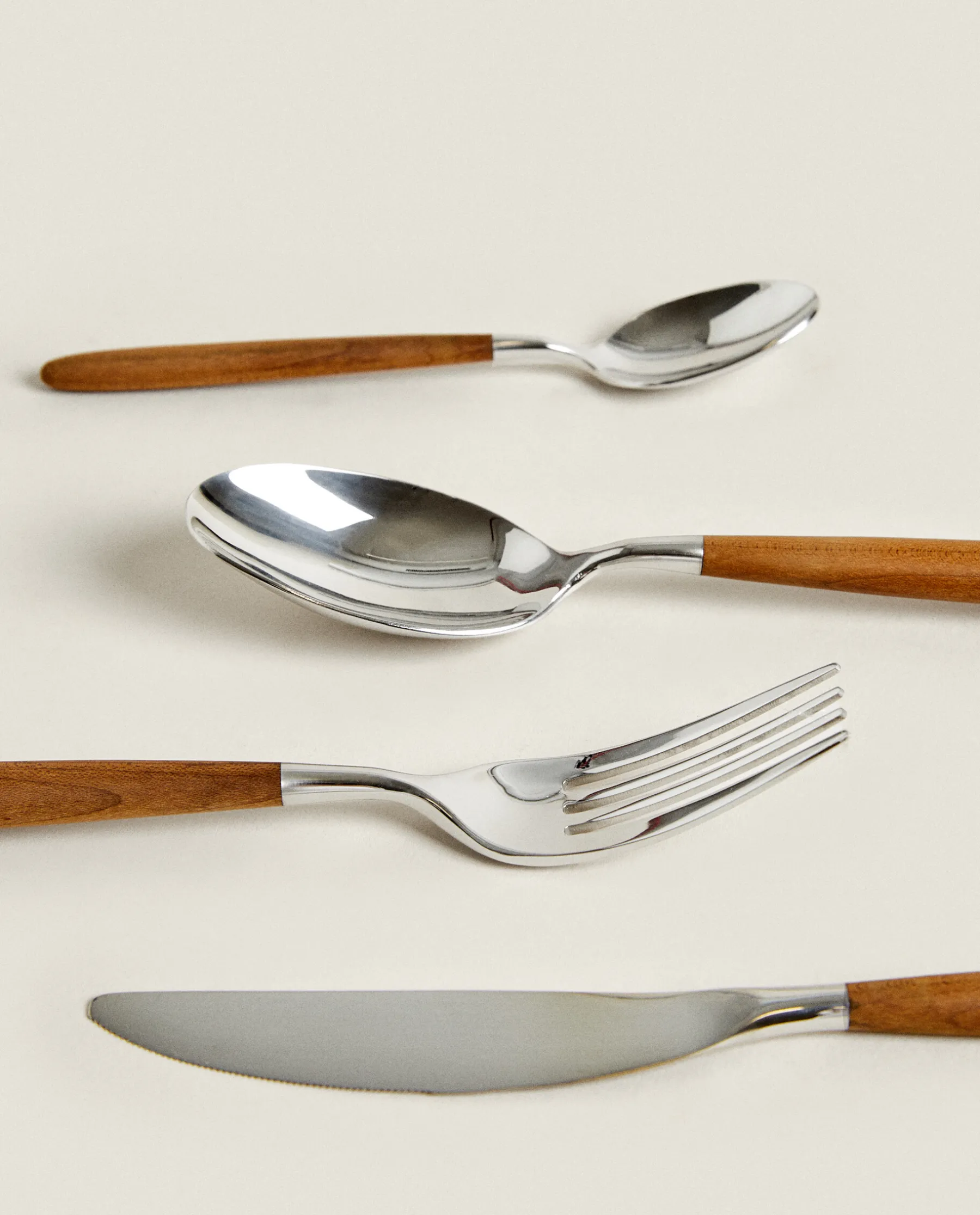 ZARA Home Set Of Maple Cutlery