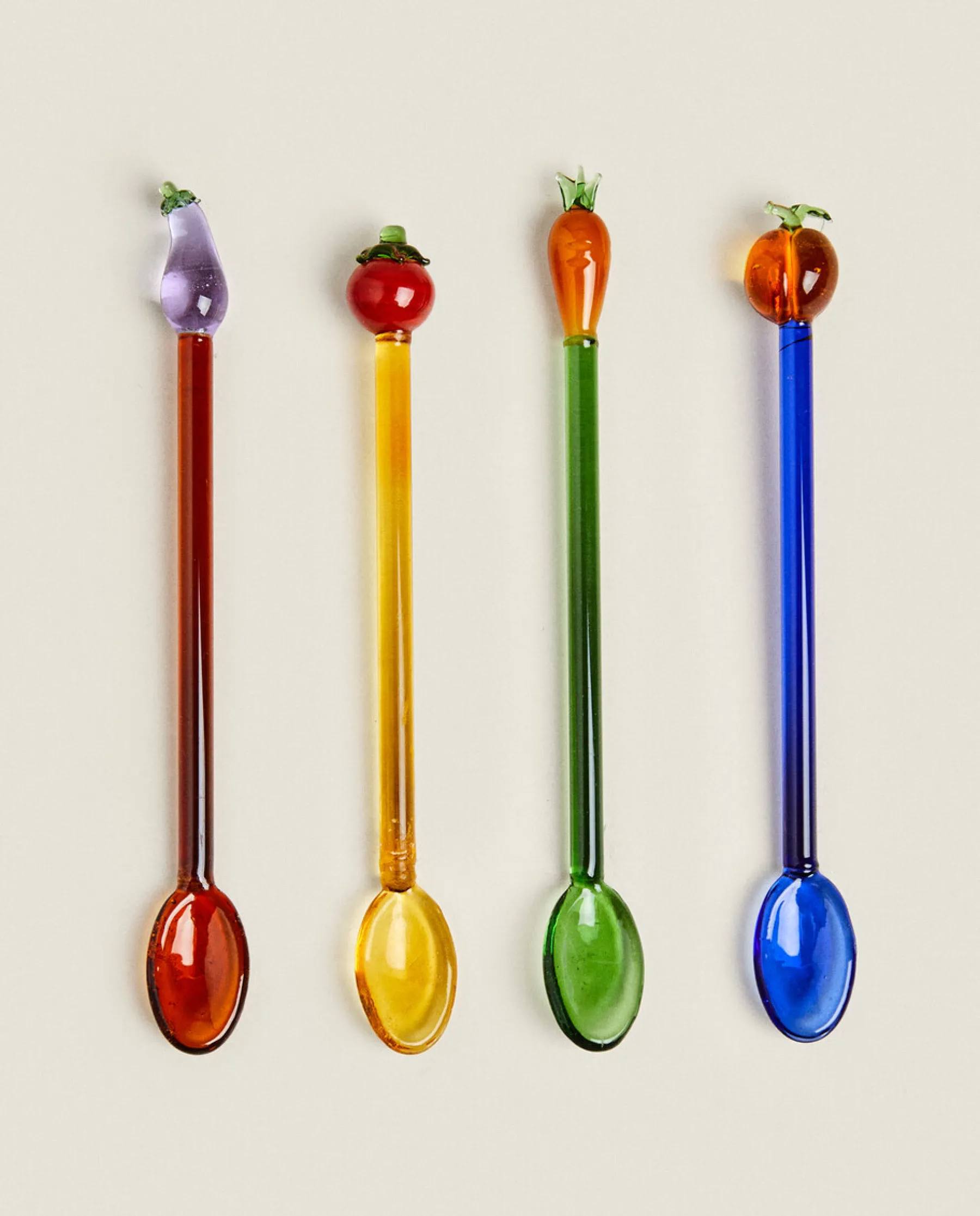 ZARA Home Set Of Plant Dessert Spoons