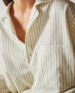 ZARA Home Shirt With Thin Stripes