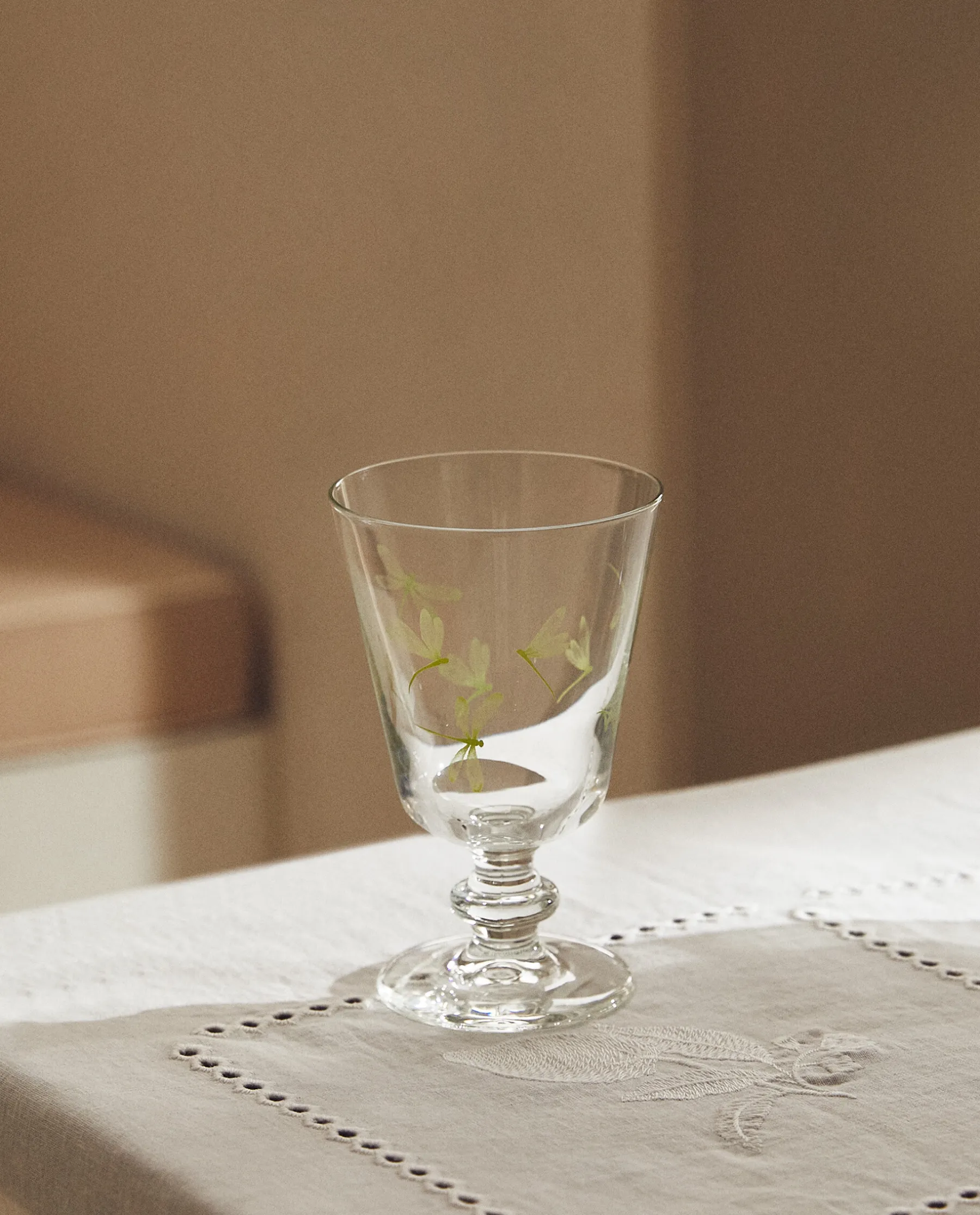 ZARA Home Silk Screen Wine Glass