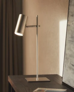 ZARA Home Silver Metal Usb Rechargeable Desk Lamp