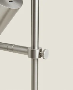 ZARA Home Silver Metal Usb Rechargeable Desk Lamp