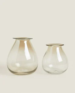 ZARA Home Smoky Glass Vase