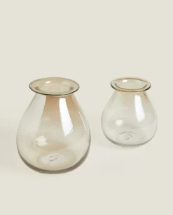 ZARA Home Smoky Glass Vase