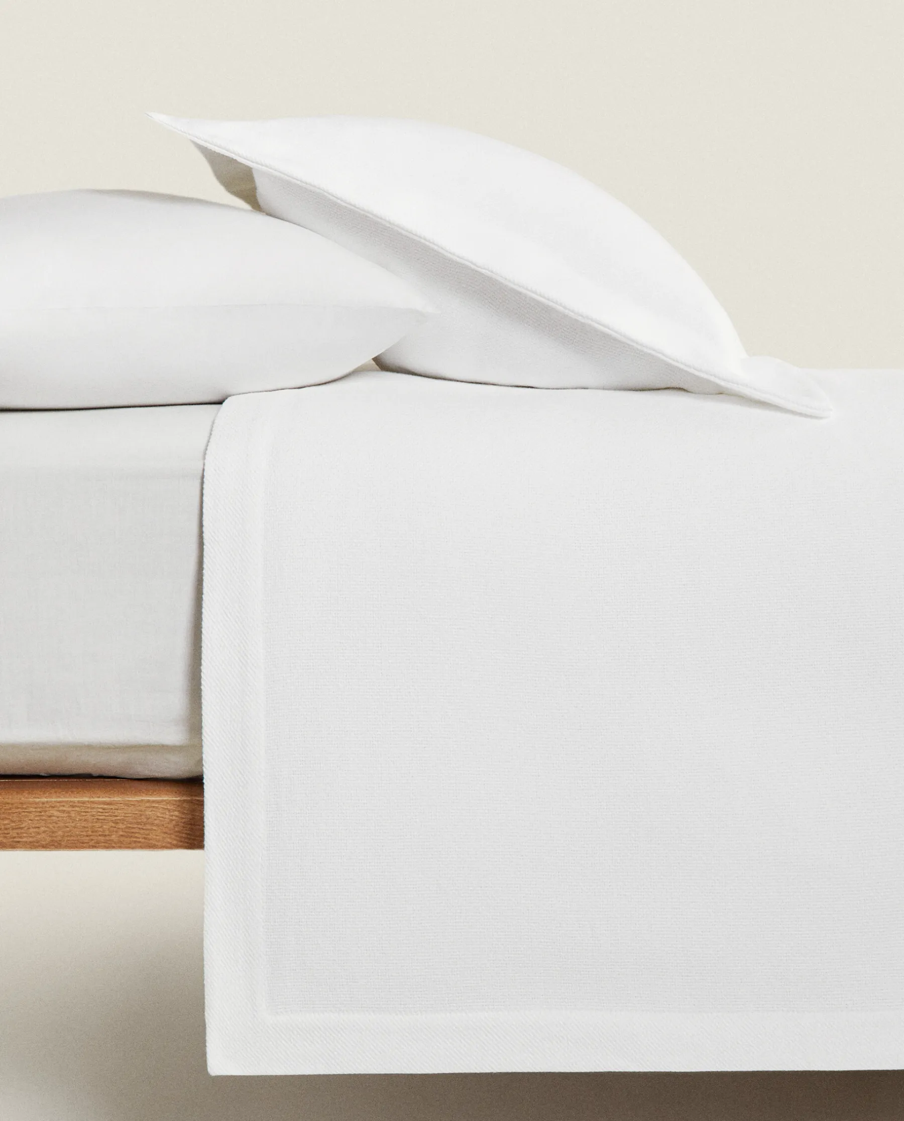 ZARA Home Solid Color Cotton Bedspread