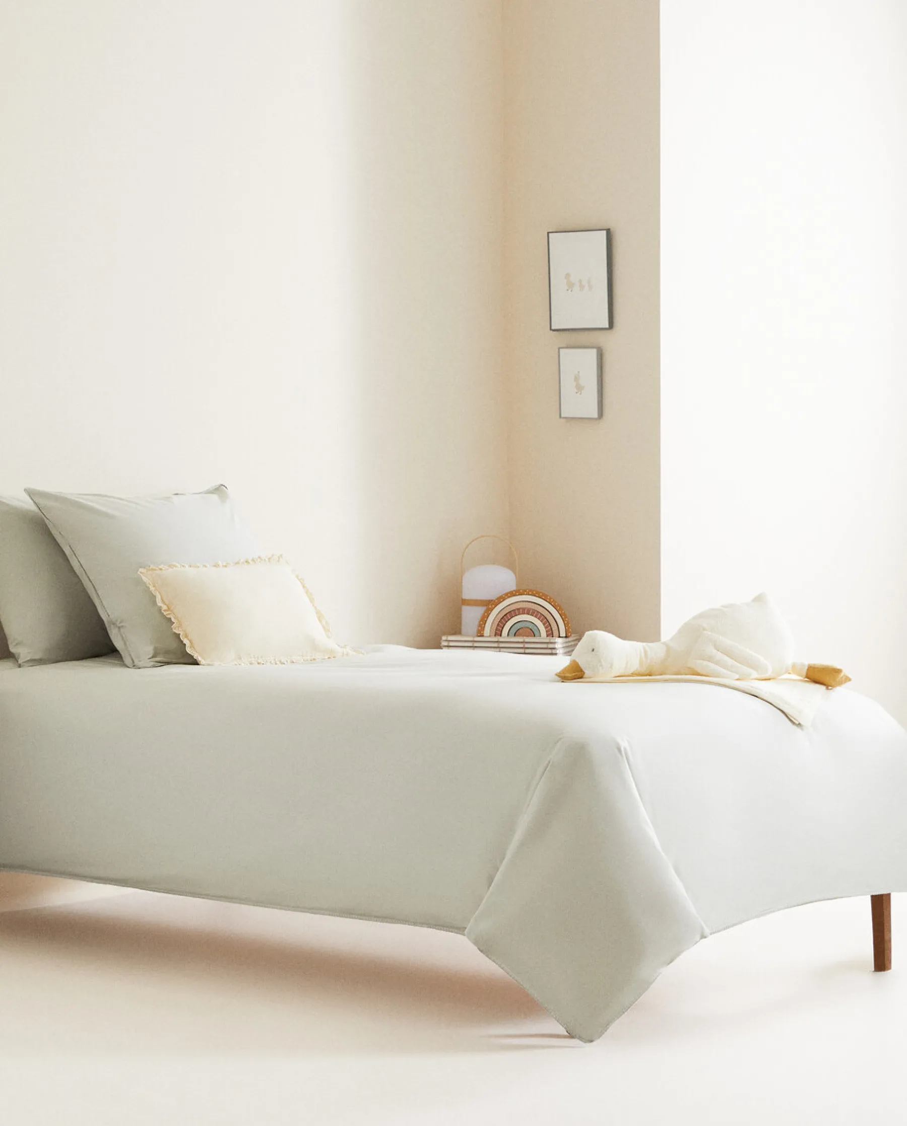 ZARA Home Solid Color Cotton Duvet Cover