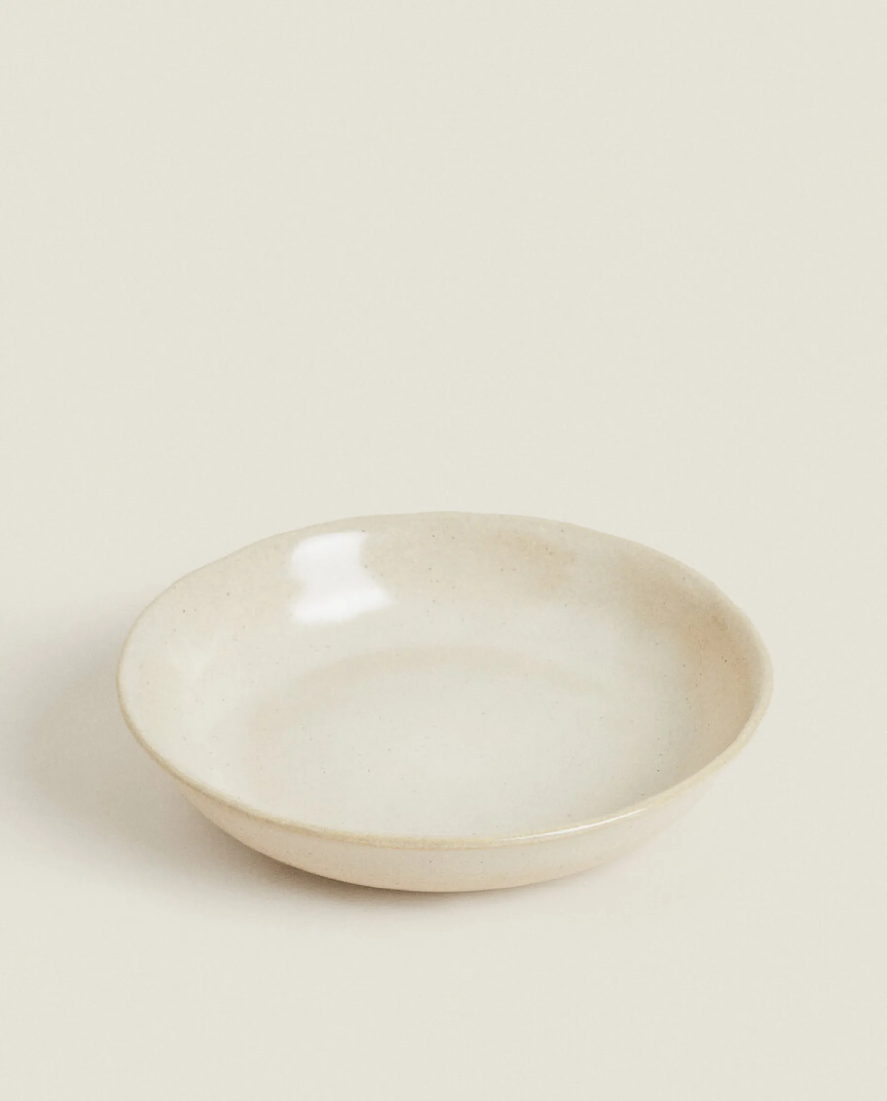 ZARA Home Speckled Stoneware Soup Plate