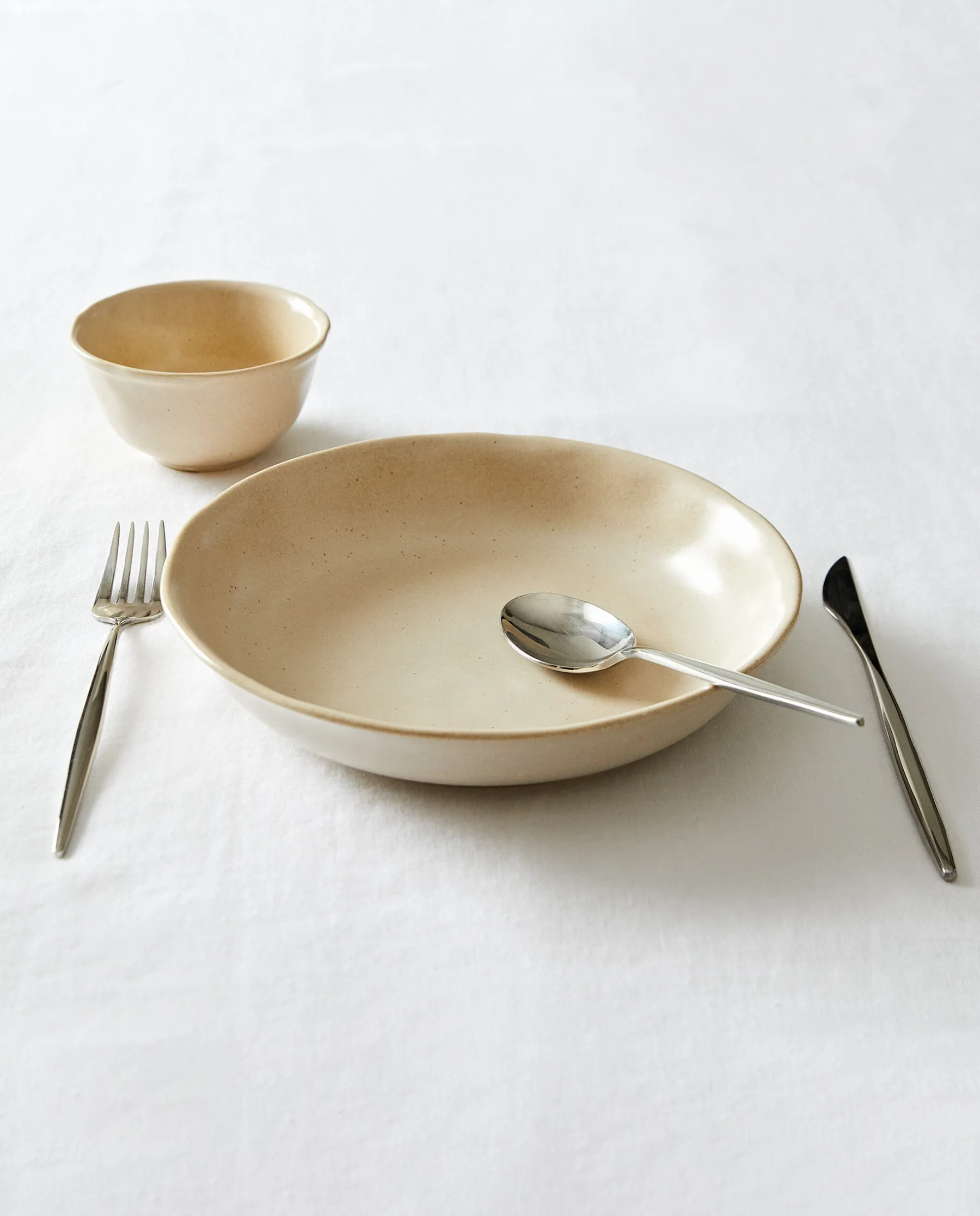 ZARA Home Speckled Stoneware Soup Plate