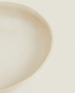 ZARA Home Speckled Stoneware Soup Plate