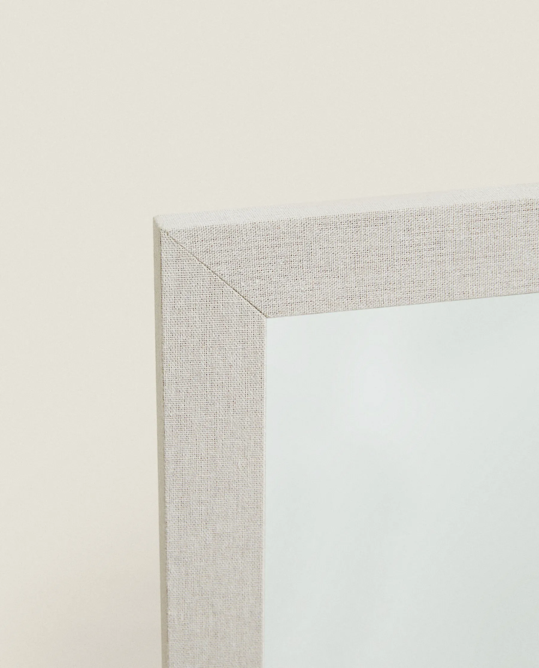 ZARA Home Square Wall Mirror With Linen Frame