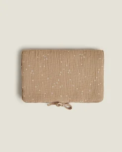 ZARA Home Star Print Muslin Baby Wipe Holder