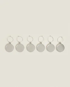ZARA Home Steel Wine Glass Charms (Set Of 6)