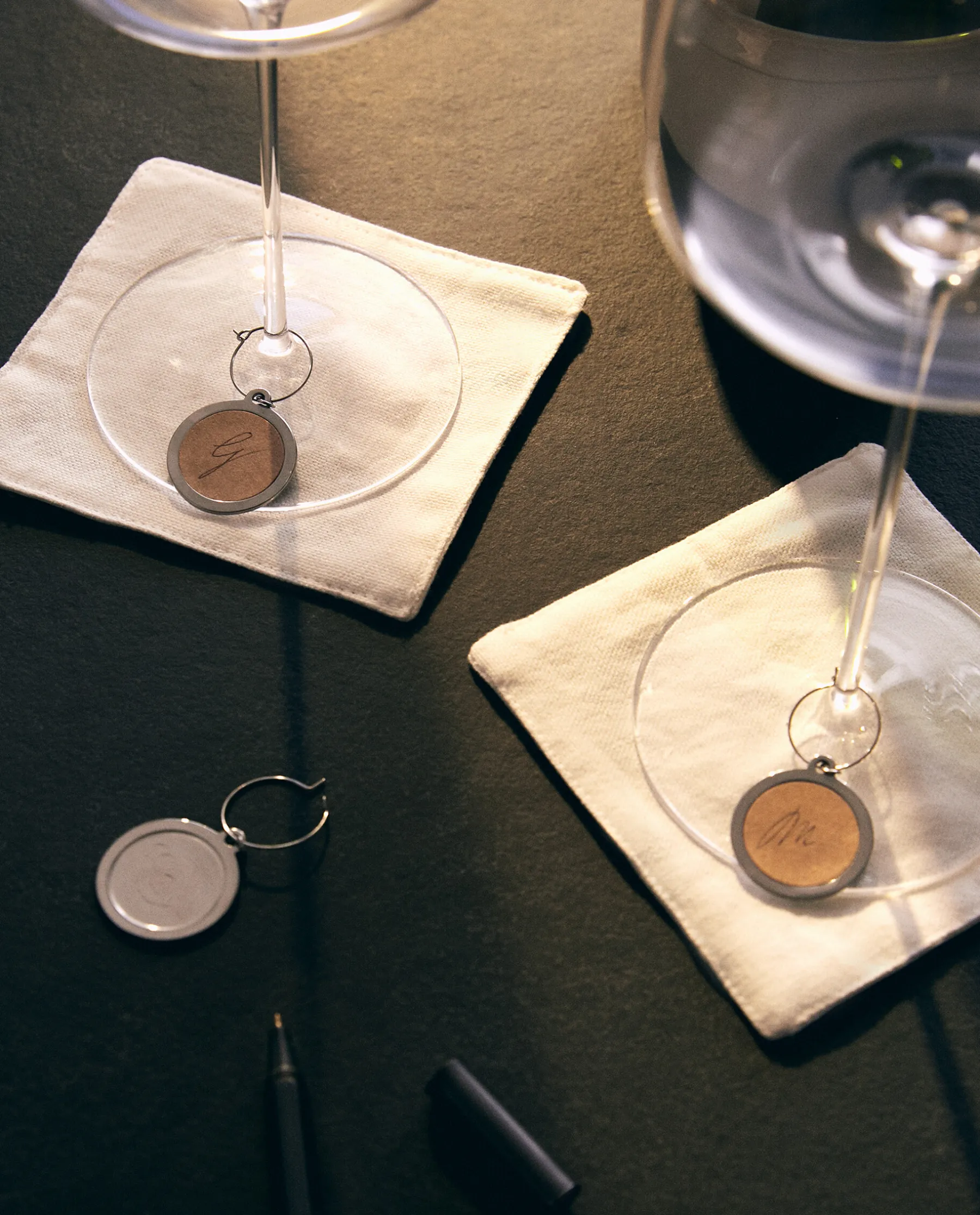 ZARA Home Steel Wine Glass Charms (Set Of 6)