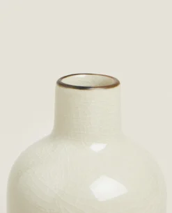 ZARA Home Stoneware Crackled Vase