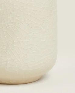 ZARA Home Stoneware Crackled Vase