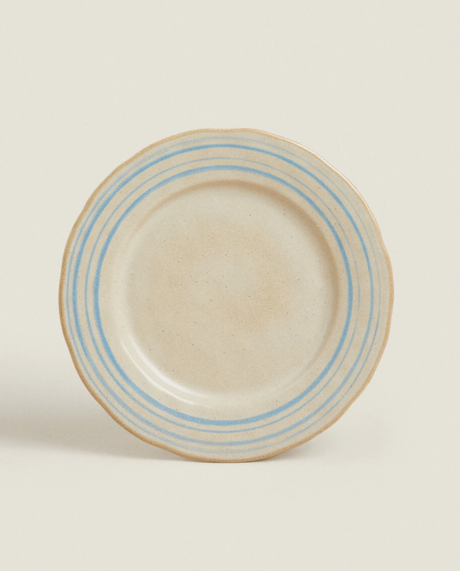 ZARA Home Stoneware Dinner Plate With Lines