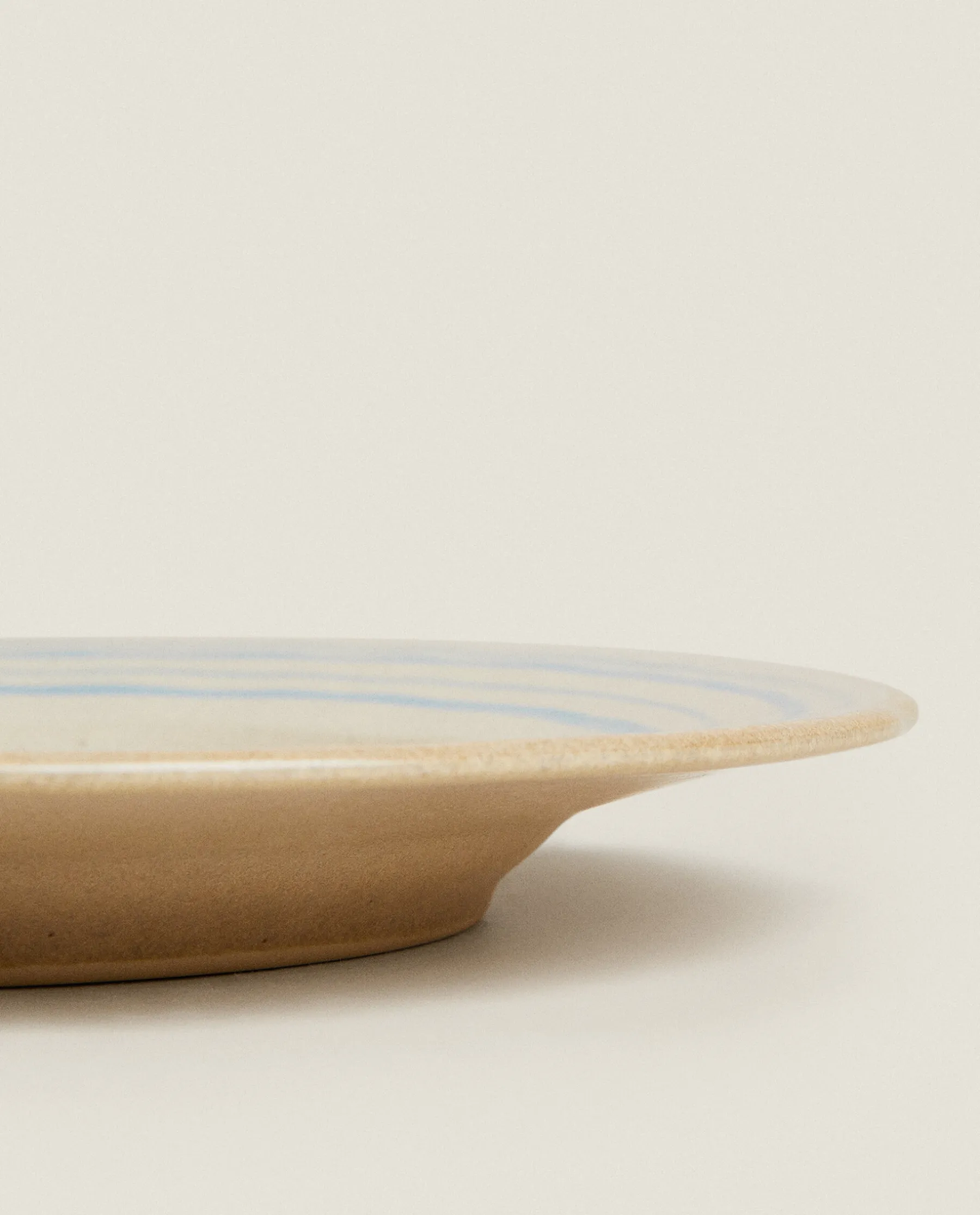 ZARA Home Stoneware Dinner Plate With Lines
