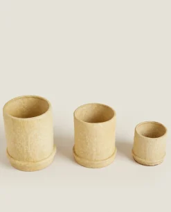 ZARA Home Stoneware Flowerpot