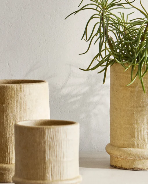 ZARA Home Stoneware Flowerpot