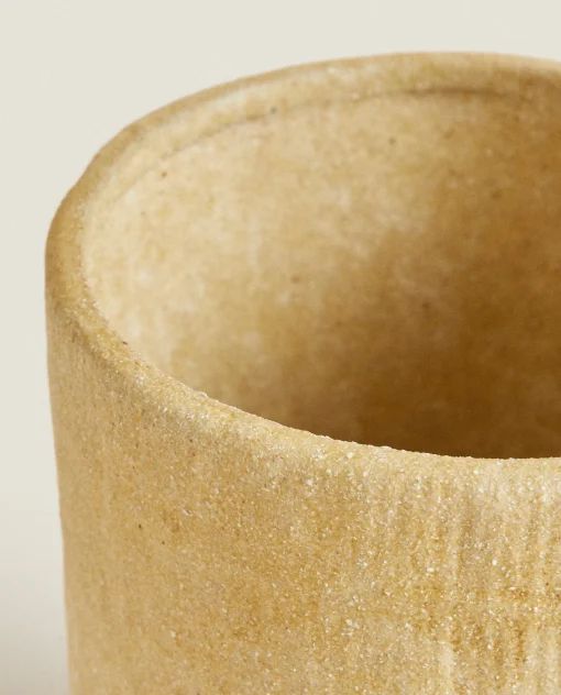 ZARA Home Stoneware Flowerpot
