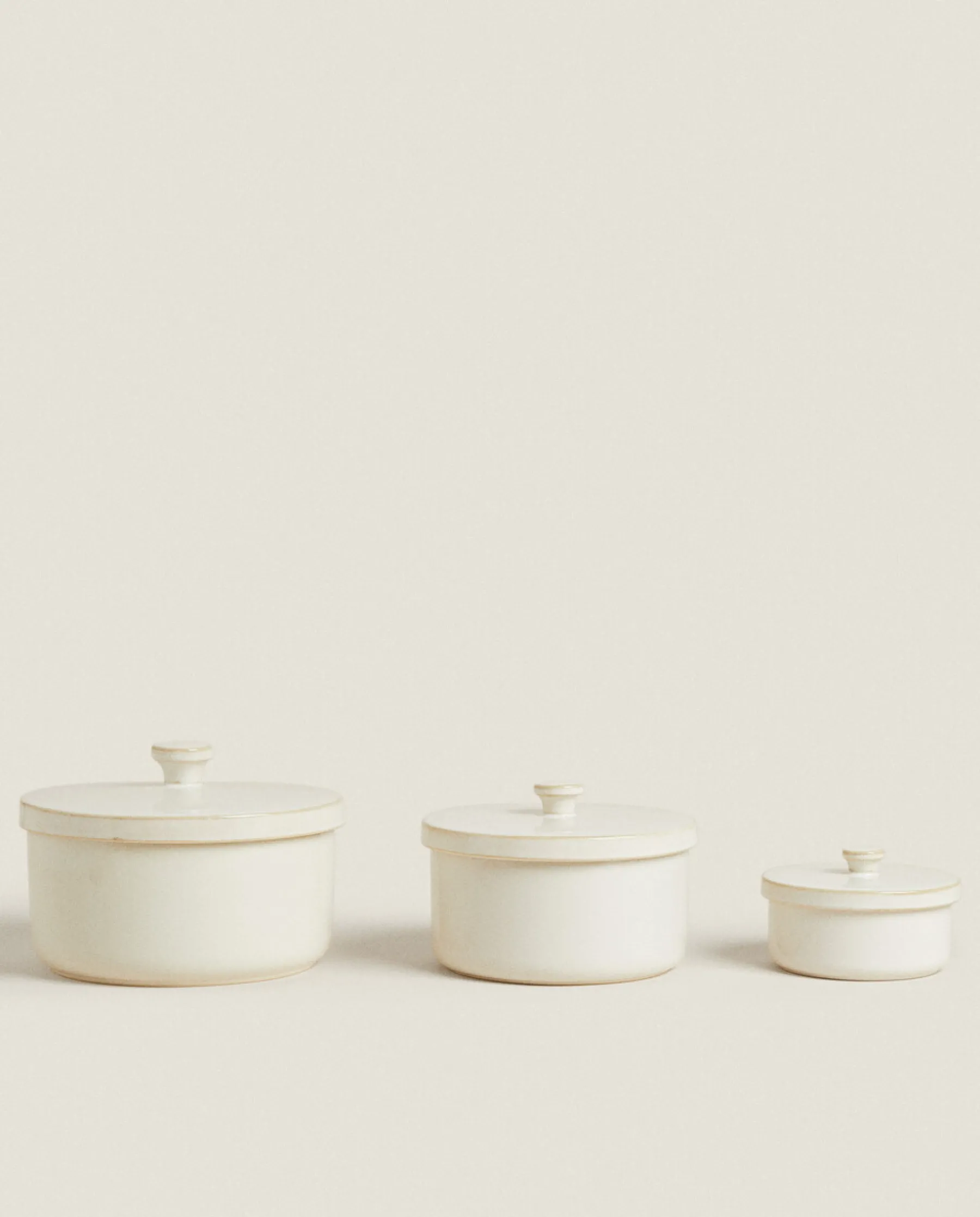 ZARA Home Stoneware Jar With Lid