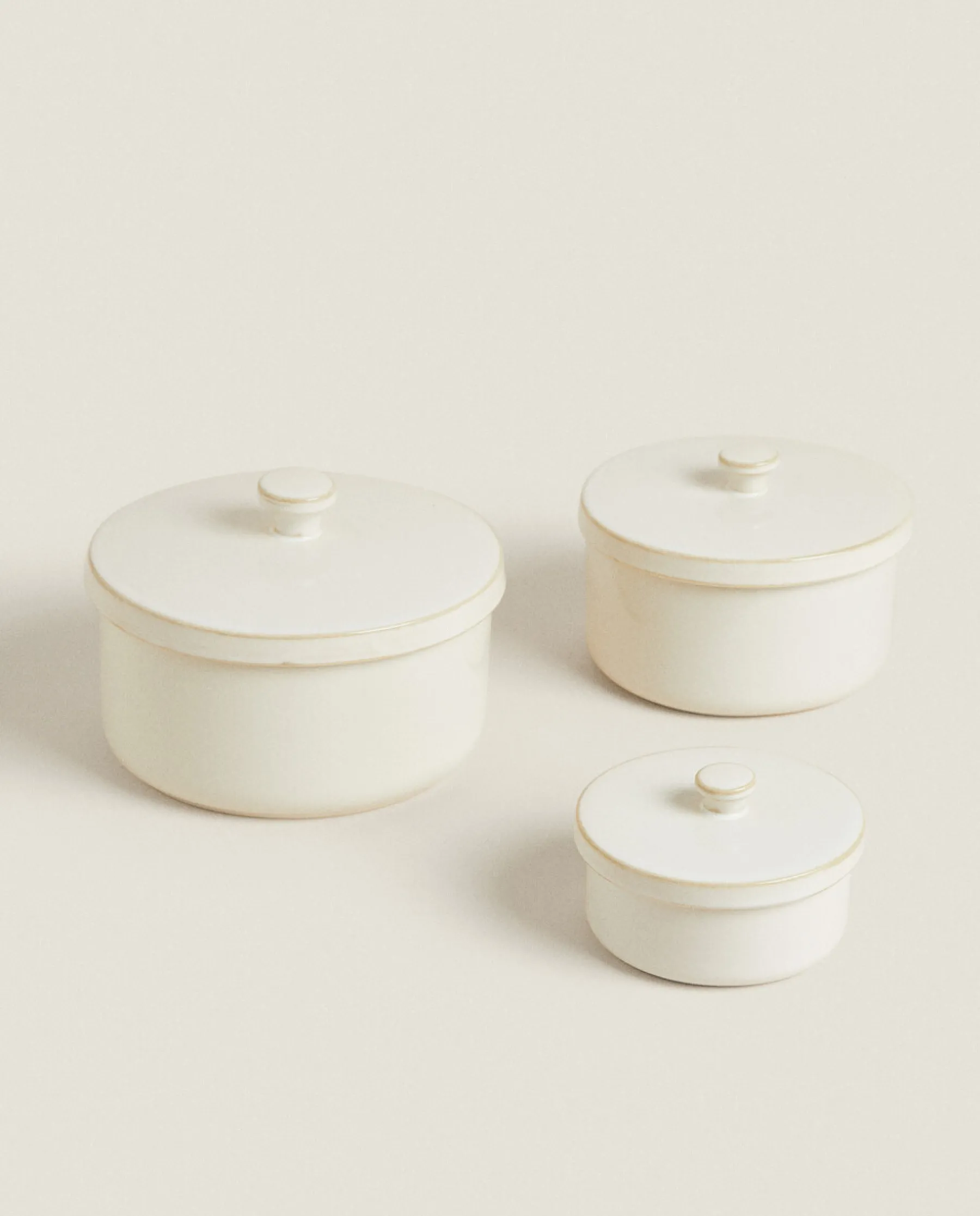 ZARA Home Stoneware Jar With Lid