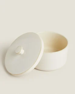 ZARA Home Stoneware Jar With Lid