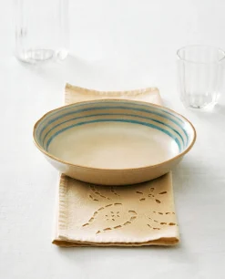 ZARA Home Stoneware Soup Plate With Lines