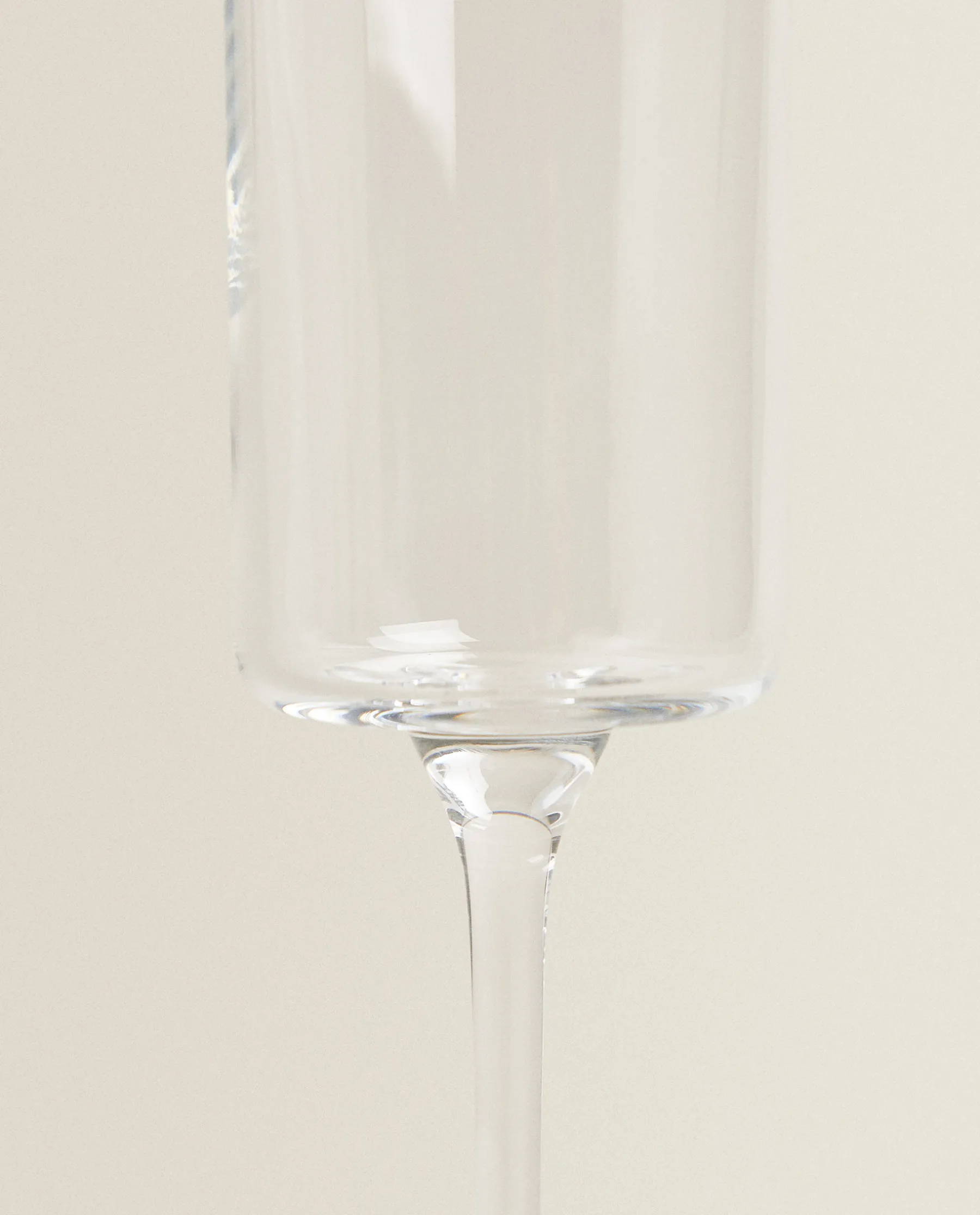 ZARA Home Straight Crystalline Sparkling Wine Flute
