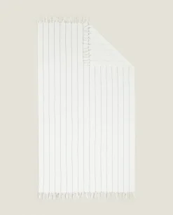 ZARA Home Striped Beach Towel